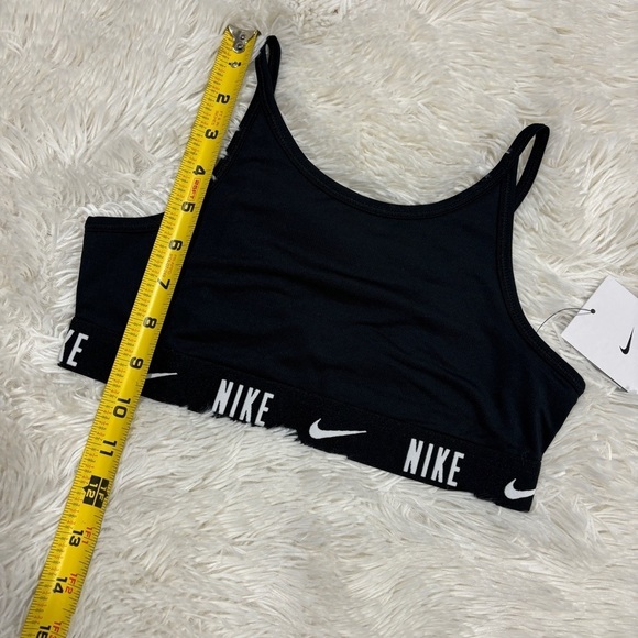 Nike One Big Kids' (Girls') Sports Bra Black & white NWT Size Medium - Picture 4 of 11